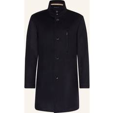 Cashmere - Herre Frakker Boss Black Hyde Stand Up Collar Coat Dark Blue