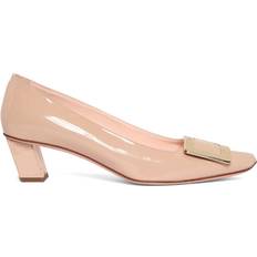 Leather Heels & Pumps Roger Vivier 45mm Belle Patent Leather Pumps Nude (42 35.5 36.5 38.5 41)