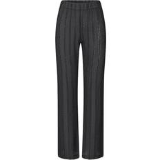 Stine Goya Dame Bukser & Shorts Stine Goya Elasticated Straight Long Pants Bukser Black White