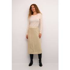 CULTURE Kjolar CULTURE Cuanja Skirt Dam Midikjolar Från Magasin Gold