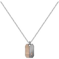 Halskæde Rustfrit Stål JM222AVD01 Herre Stainless Steel Rose gold/Silver