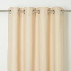 GoodHome Kosti Cream Plain Unlined Eyelet Curtain 167 cm (L) 228 cm Single