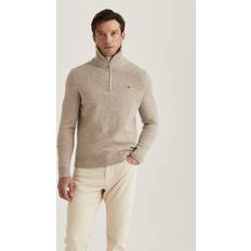 Morris Stockholm-Hertford Half Zip-Kaki-Wool-XXXL