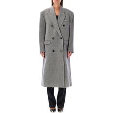 Coats on sale Isabel Marant Etoile Black & Beige Lexana Coat BKEC BLACK/ECRU FR