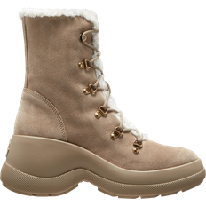 Moncler Dame Støvler Moncler Trek Ankelstøvler Vandafvisende Nylon - Beige