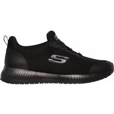 39 ½ Sicherheitsschuhe Skechers Squad Sr Damen Turnschuhe, Black Flat Knit