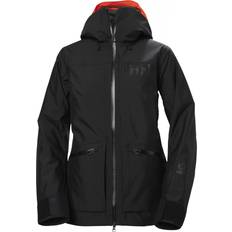 Skidor Jackor på rea Helly Hansen Powderqueen 3.0, Skidjacka, Dam, Svart (42(XL)