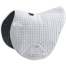 Sottoselle Cuscinetto da sella per cavalli in cotone liscio Premier Equine Close Contact X- Country Blanc