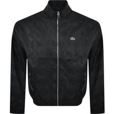 Lacoste Cropped Monogram Sportsuit Jacket Black