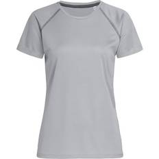 Fitness & Gymträning - Herr - Silver Kläder Stedman Active Women Team Raglan Silvergrey