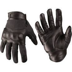 Mil-Tec Handschuhe Tactical Gloves Leder Kevlar schwarz Schwarz