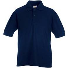 Multicoloured Polo Shirts Fruit of the Loom Pique Polo Shirt Mid Navy 9-10 Years