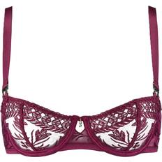 Magnetic Spell Underwired Lace Bra - Red