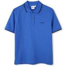 Bleu Polos BOSS BOSS Boys Short Sleeve Logo Polo Bright Blue, Bright Blue, Years YEARS