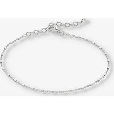 Monica Vinader Women Bracelets Monica Vinader Womens Sterling Silver Station Recycled Sterling-silver Chain Bracelet STERLING SILVER