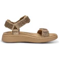Woden Line Glitter Coffee Cream Sandals - Brun