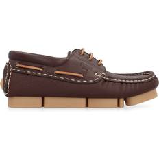 52 ⅔ Sejlersko Fendi Læder Deck Lace-ups Sko Herre - Brun