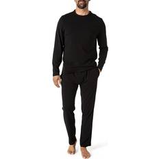 Elastane/Lycra/Spandex - Men Sleepwear Calvin Klein Women's Long-Sleeved Loungewear Set, Black