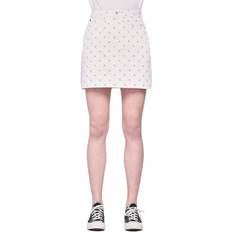 Calvin Klein Rosa Kjolar Calvin Klein High Rise Mini Skirt White Vaaleanpunainen (W31)