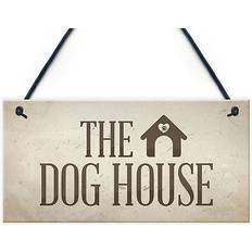 Red Ocean The Dog House Door Hanging Plaque - One Size Wall Decor