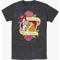 Tops Disney Lady and the Tramp Build Memories Mineral Wash T-Shirt BLACK