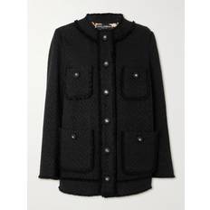 Dolce & Gabbana Homme Vêtements d'extérieur Dolce & Gabbana Single-breasted tweed jacket black