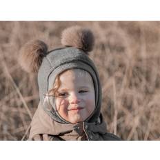 Huttelihut HUTTELIHUT elefanthue "BIG BEAR" WOOL Agave/Grey