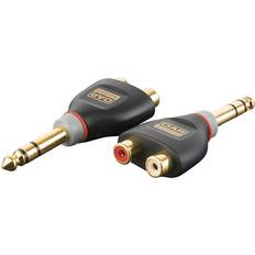 Kablar DAP 6.3mm Ma ST 2 x RCA Fe XGA18