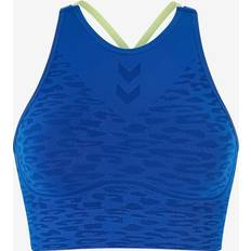 Tessuto Reggiseni Hummel Reggiseno Sportivo Senza Cuciture MT Leo - Bleu