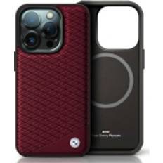 BMW Mobiltilbehør BMW BMHMP16X23RDDR iPhone 16 Pro Max 6.9 red/red hardcase Sign Leather Diamond Metal Logo MagSafe