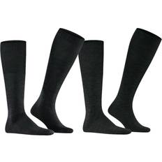 Homme - Laine mérinos Chaussettes Falke Airport Knee Socks - Black