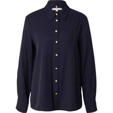 Tommy Hilfiger Camicia Relaxed Fit Con Bottoni Dorati - Blu Scuro