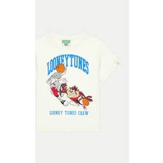 United Colors of Benetton Tops United Colors of Benetton Short Sleeve looney Tunes T-shirt, 12-18, Creamy White, Kids