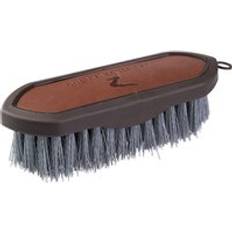 Cuir Toilettage et soins Horze Brosse pour cheval manche cuir Maddox Dandy Marron