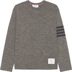 Wolle T-Shirts Thom Browne Langarm-T-Shirt aus Wolle 4-Bar