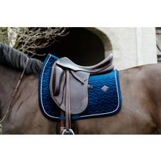 Kentucky Horsewear Basic Velvet Jumping Saddle Pad, DB/AB