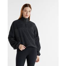 New Balance Damen Shirt Polar Fleece Half Zip Schwarz