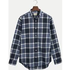 Gant Women Tops Gant Shirt Tartan Checks Blue Dark Blue