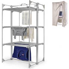 deluxe 3-tier heated clothes airer & cover pack