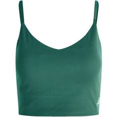 New Balance Woman Underwear New Balance Logo Sports Bra Green Womens