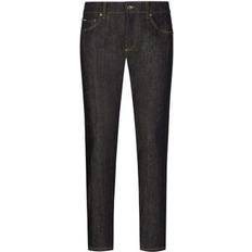 Dolce & Gabbana Homme Jeans Dolce & Gabbana Rubberized Logo Jeans Blu-Uomo