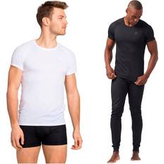Syntetisk T-shirts Odlo Men's Active F-Dry ECO Light Base Layer T-Shirt, Black