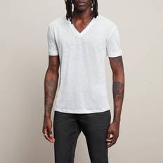 John Varvatos White V-Neck Cotton T-Shirt WHITE