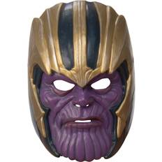 Superhéroes y Villanos Máscaras para la Cabeza Thanos-Maske für Kinder Avengers Endgame Faschingsmaske violett-gold