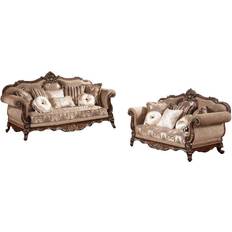 Best Master Furniture Sofas Best Master Furniture MC1428 Pc Solid Wood And Chenille Living Room Set Sofa 2