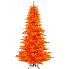 Orange Christmas Trees Vickerman 439814 7.5' x 52" Orange Fir Artificial Christmas Tree