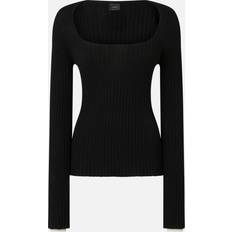 Cachemire - Femme Pulls Pinko Ribbed Sweater in Wool and Cashmere - Pink