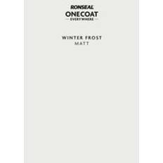 Ronseal Grey Paint Ronseal One Coat Everywhere Matt Paint Winter Frost A5 - Grey