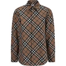 Laine Chemises Burberry Check Motif Shirt - Beige