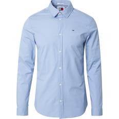 Elastane/Lycra/Spandex - Uomo Camicie Tommy Jeans Camicia - Blu Chiaro/Rosso Sangue/Bianco